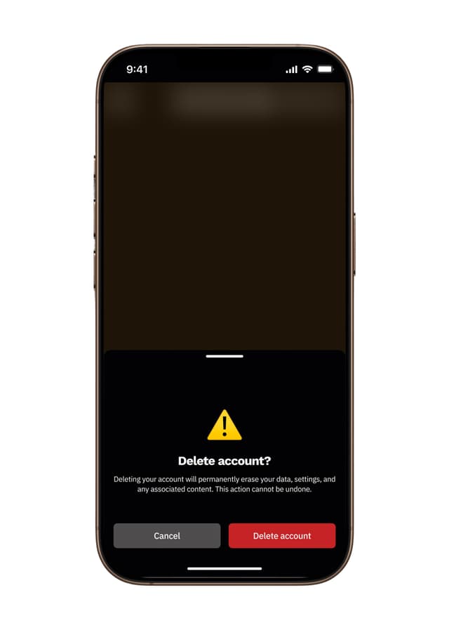 Step 3: Confirm deletion